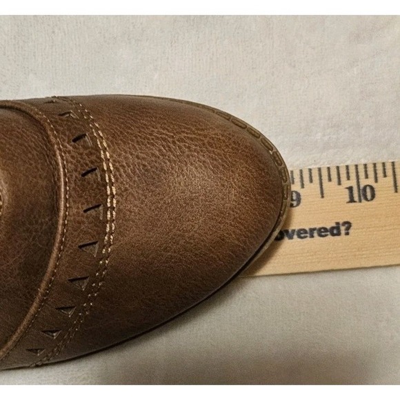 Top Moda Brown Ankle Booties Women's Size 5.5 Used - Picture 7 of 9